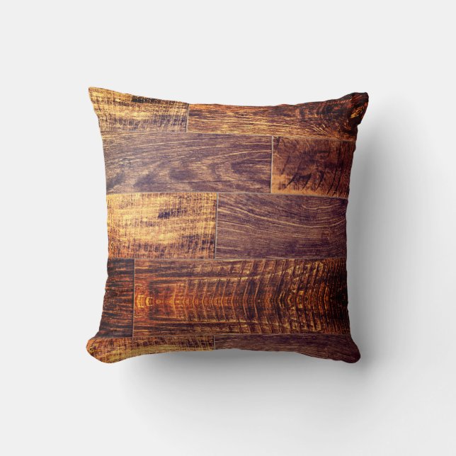Cedar Planks | rustic wood grain pattern  Cushion (Front)