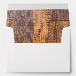 Cedar Planks rustic wood grain pattern Envelopes