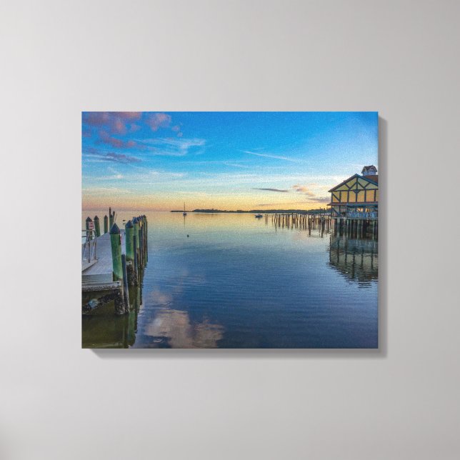 Cedar Point Sunset Canvas Print (Front)