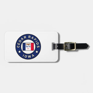 Cedar Rapids Iowa Luggage Tag