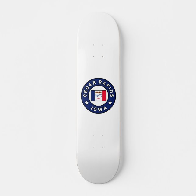 Cedar Rapids Iowa Skateboard (Front)