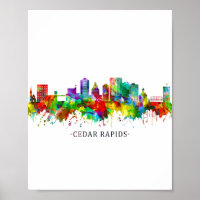 Cedar Rapids Iowa Skyline