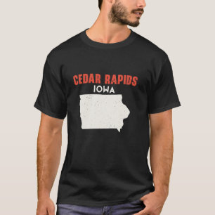 Cedar Rapids Iowa USA State America Travel Iowan T-Shirt