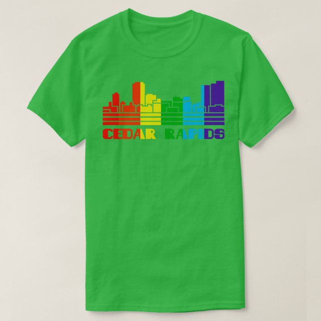 Cedar Rapids Pride  Cedar Rapids LGBT Gift LGBTQ S T-Shirt (Design Front)