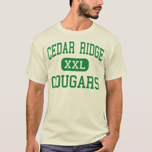 Cedar Ridge - Cougars - High - Old Bridge T-Shirt (Front)