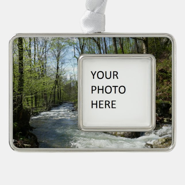 Cedar Run at White Oak Canyon Silver Plated Framed Ornament (Front)