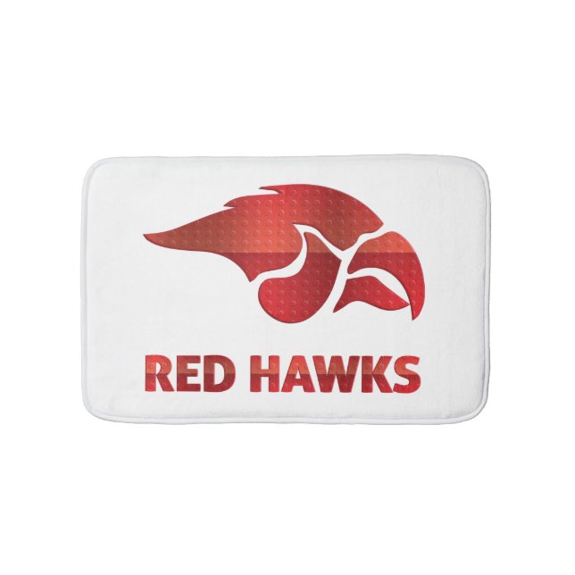 Cedar Springs Red Hawks #5 Bath Mat (Front)