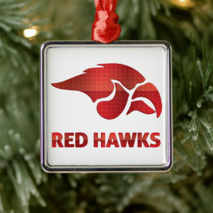 Cedar Springs Red Hawks #5 Metal Tree Decoration
