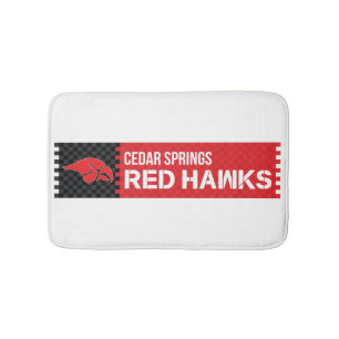 Cedar Springs Red Hawks Bath Mat