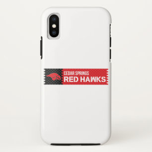 Cedar Springs Red Hawks iPhone X Case