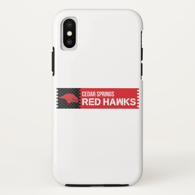 Cedar Springs Red Hawks Case-Mate iPhone Case (Back)