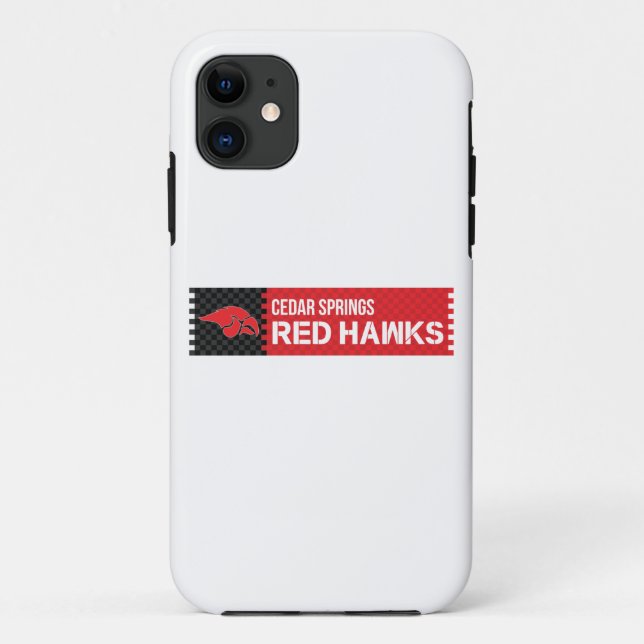 Cedar Springs Red Hawks Case-Mate iPhone Case (Back)