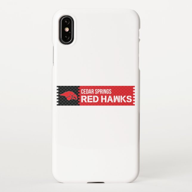 Cedar Springs Red Hawks iPhone Case (Back)