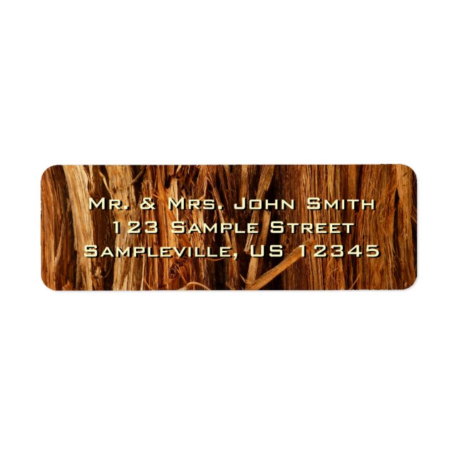 Cedar Textured Wooden Bark Look (Front)