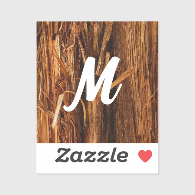 Cedar Textured Wooden Bark Look (Sheet)