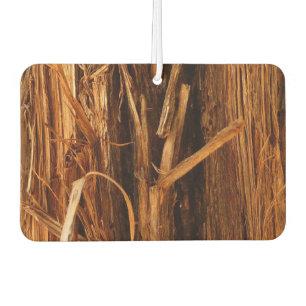 Cedar Textured Wooden Bark Look Car Air Freshener