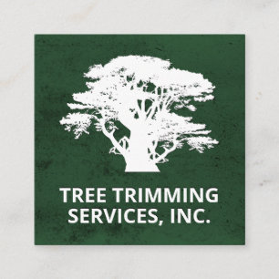 Cedar Tree   Landscaping   Gardener   Tree Trimmer Square Business Card
