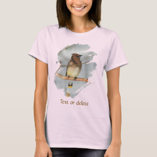 Cedar Waxwing Bird Animal Personalized T-Shirt