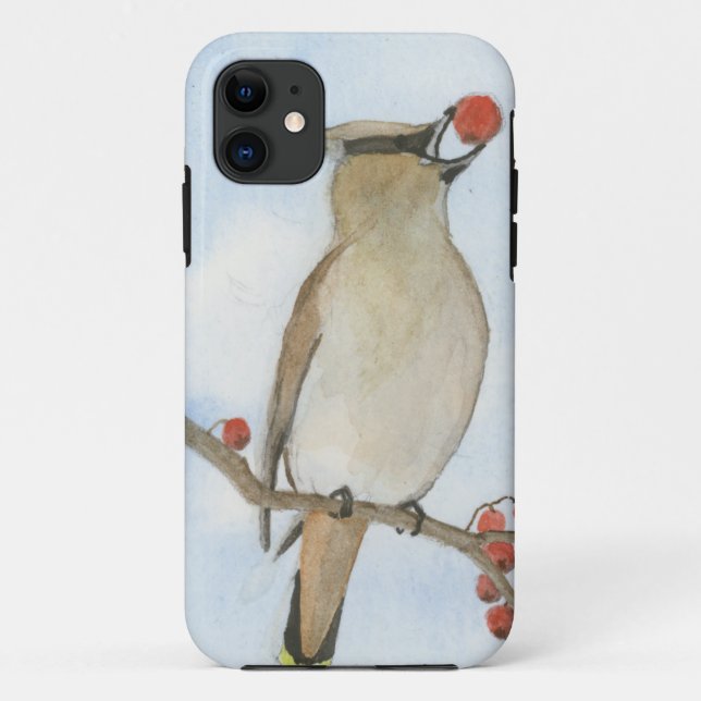 Cedar Waxwing Case-Mate iPhone Case (Back)