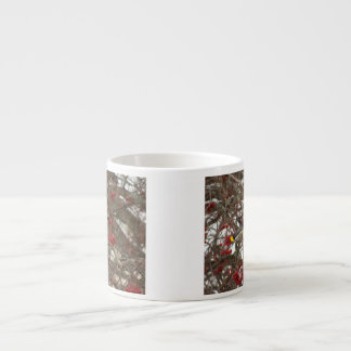 Cedar Waxwing Espresso Cup