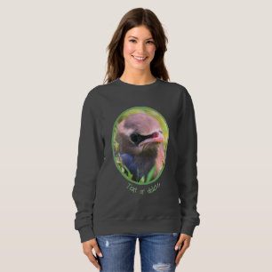 Cedar Waxwing Fledgling Bird Personalised  Sweatshirt