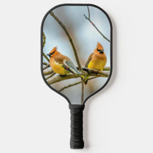 Cedar Waxwing - Original Photograph Pickleball Paddle