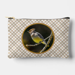 Cedar Waxwing Songbird Original Wild Bird Photo Accessory Pouch