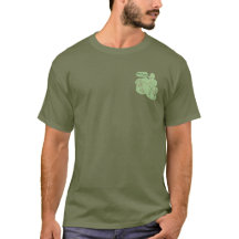 Cedar Waxwing Stencil- Fatigue Green- Front Pocket