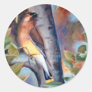 Cedar Waxwing Sticker