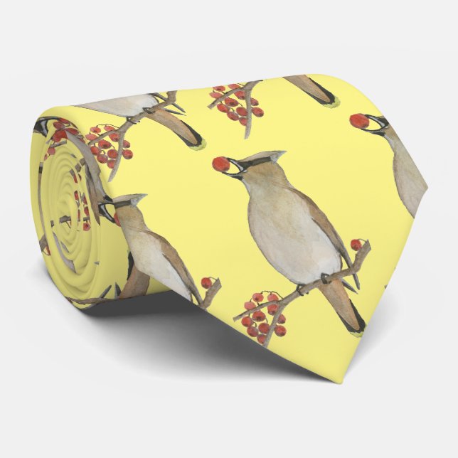 Cedar Waxwing Tie (Rolled)