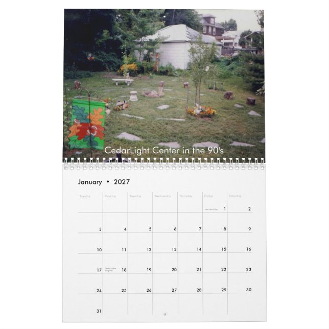 CedarLight Grove 2010 Calendar (Jan 2027)