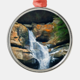 Ceder Falls, Hocking Hills Ohio Metal Tree Decoration