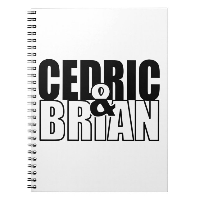 Cedric and Brian Swag Notebook (Front)