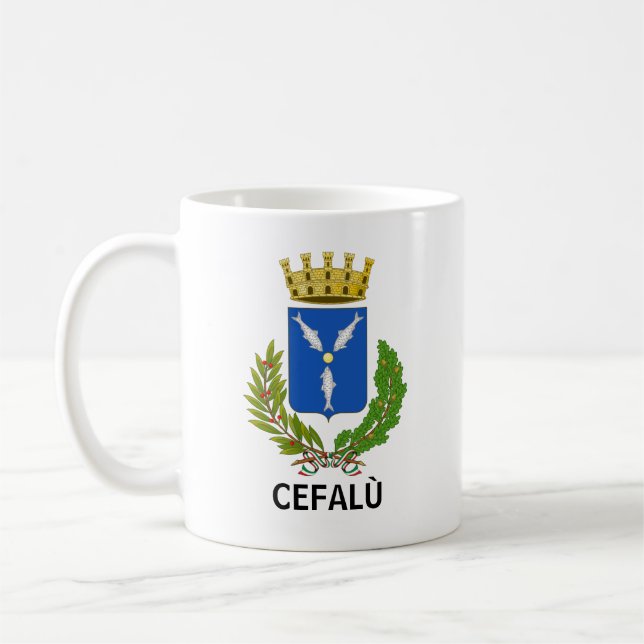 Cefalù coat of arms - Sicily Coffee Mug (Left)
