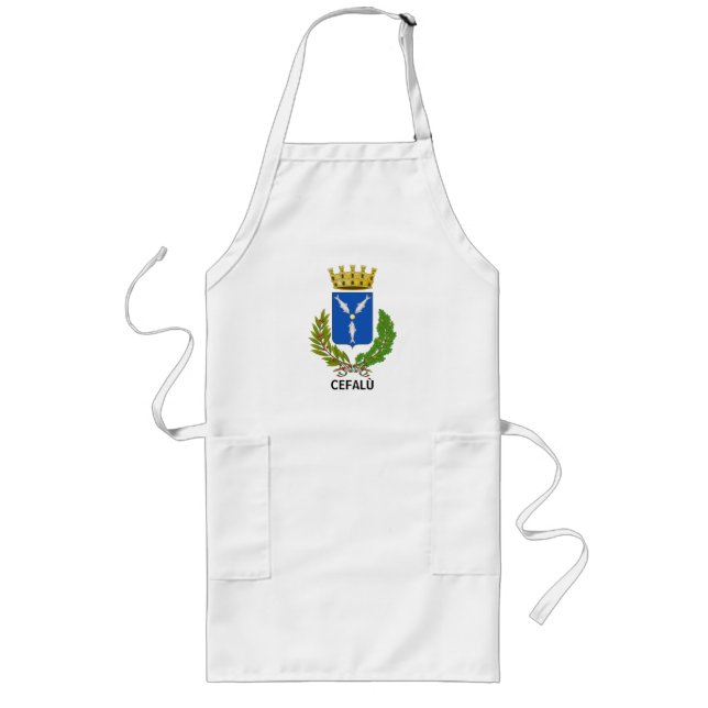 Cefalù coat of arms - Sicily Long Apron (Front)