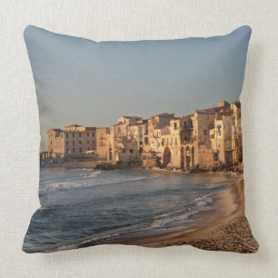 Cefalu, seaside town in Sicily Cushion