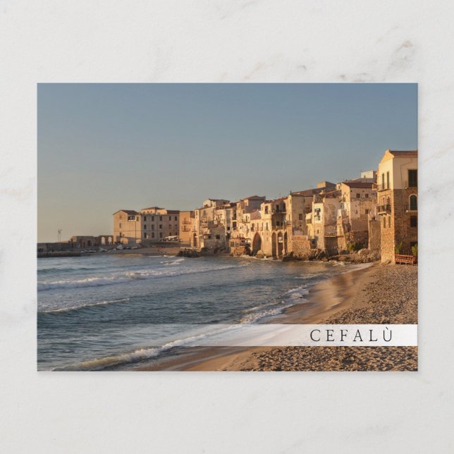 Cefalu, seaside town in Sicily Postcard (Front)