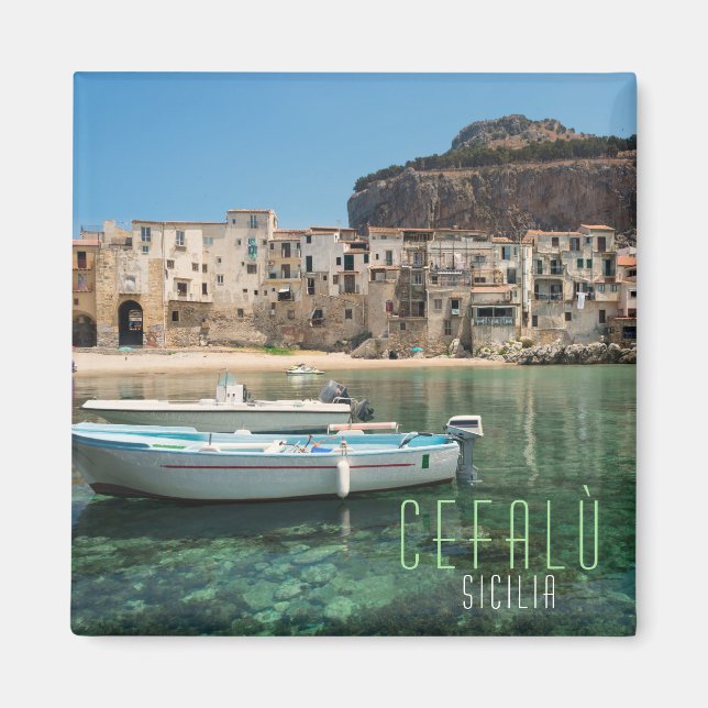 Cefalu town in Sicily Magnet (Front)