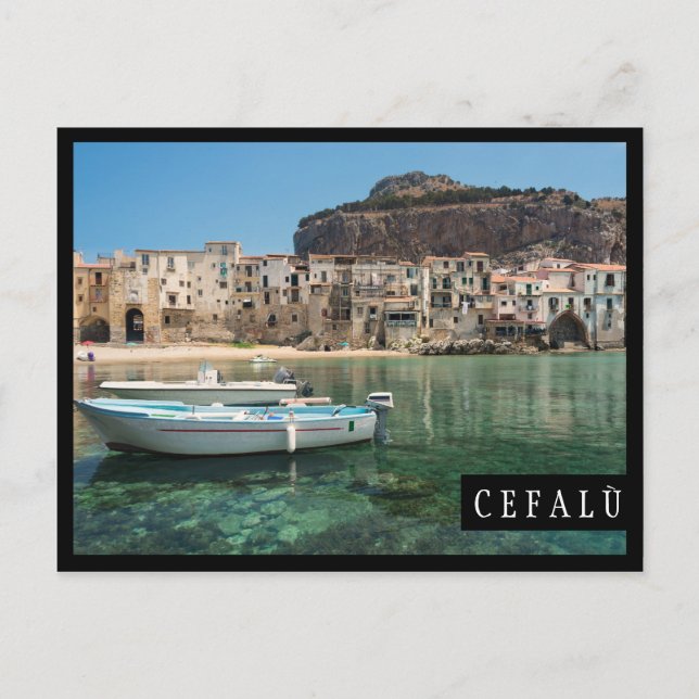 Cefalu town in Sicily Postcard (Front)