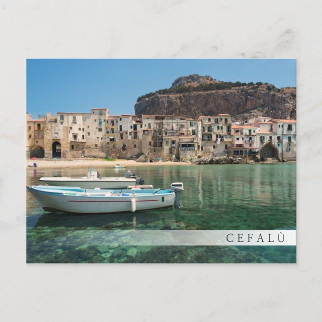 Cefalu town in Sicily Postcard (Front)