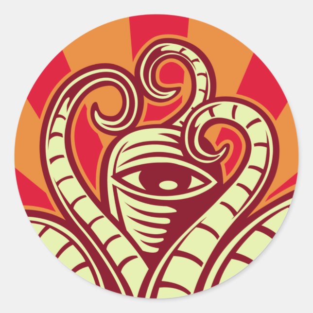 CEHPALOPOD CIRCLE sticker (Front)