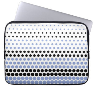 Ceil and Black Polka Dot Laptop Sleeve