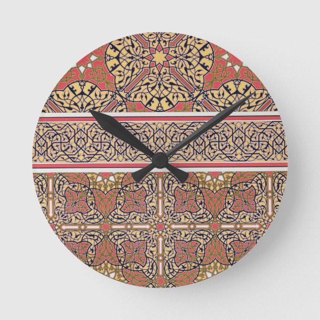 Ceiling arabesques from the Mosque of El-Bordeyny, Round Clock (Front)