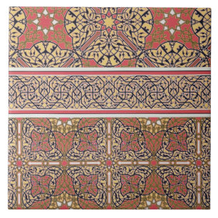 Ceiling arabesques from the Mosque of El-Bordeyny, Tile