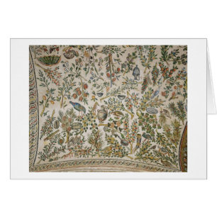 Ceiling decoration with flowers and birds (mosaic)