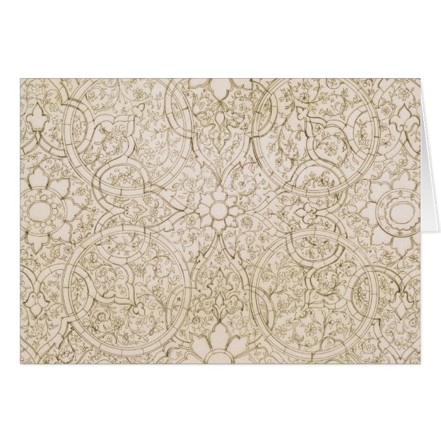 Ceiling design for the Pearl Room, in Isfahan, fro (Front Horizontal)