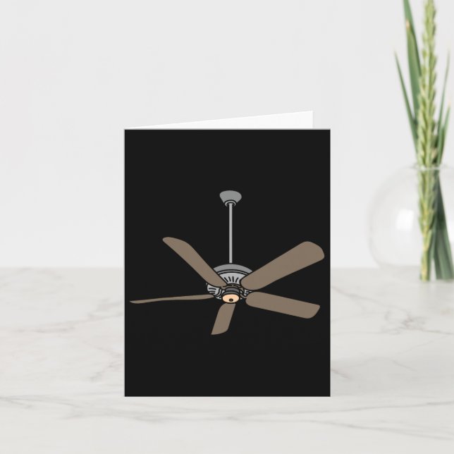 Ceiling Fan Lazy Diy Halloween Costume Fun Easy  Card (Front)