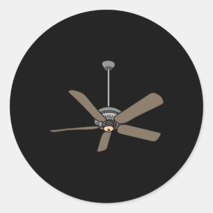 Ceiling Fan Lazy DIY Halloween Costume Fun Easy  Classic Round Sticker