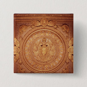 Ceiling from the bedroom of Henri II 15 Cm Square Badge