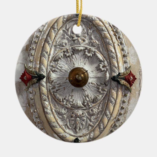 Ceiling Medallion Ceramic Tree Decoration (Front)